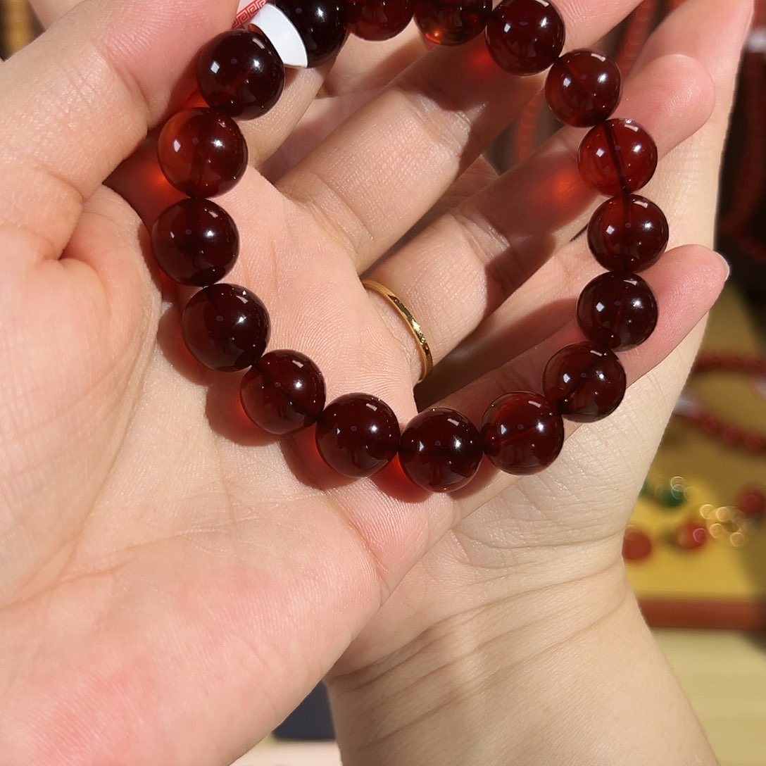 琥珀手链未镶嵌天然