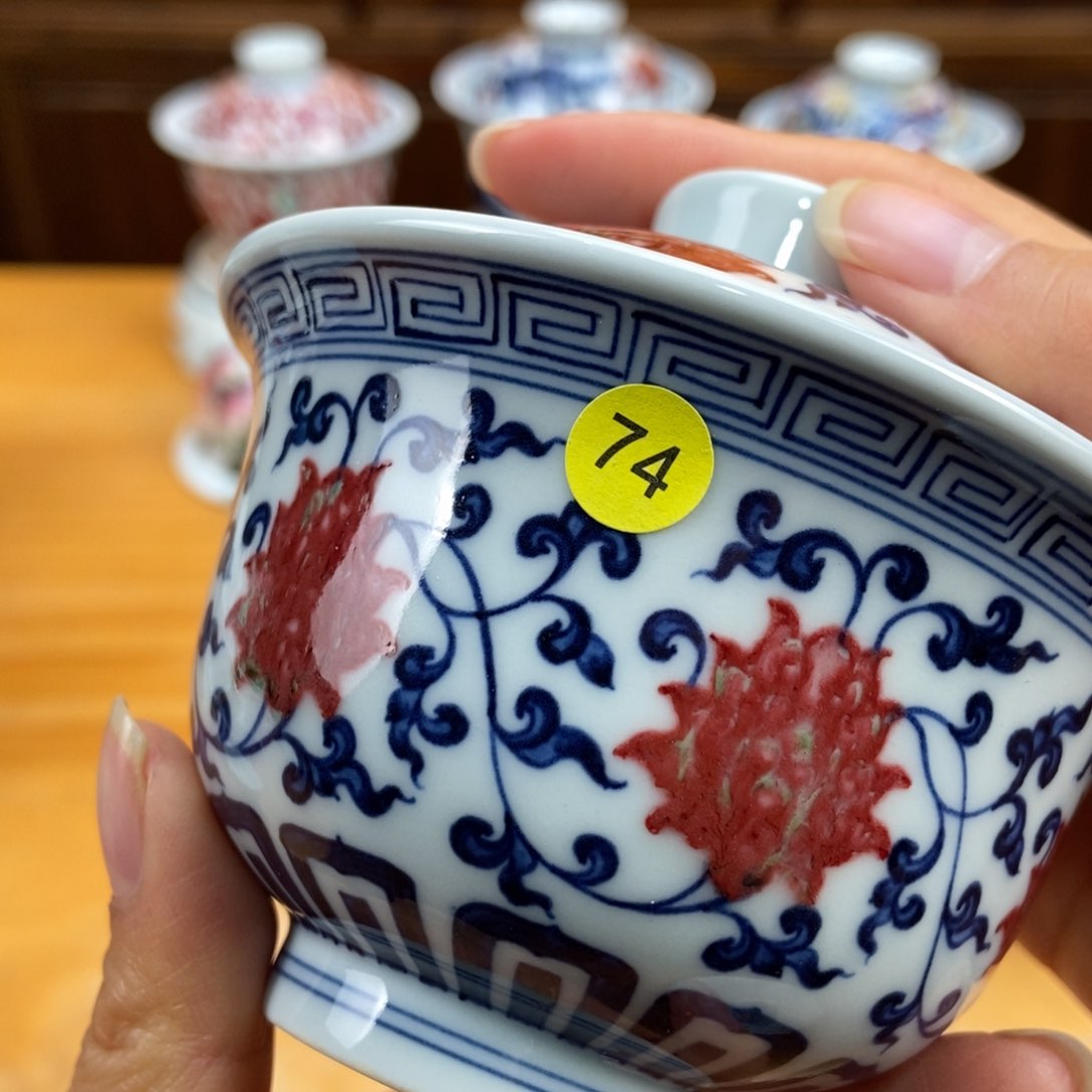 手绘现代茶具非古董