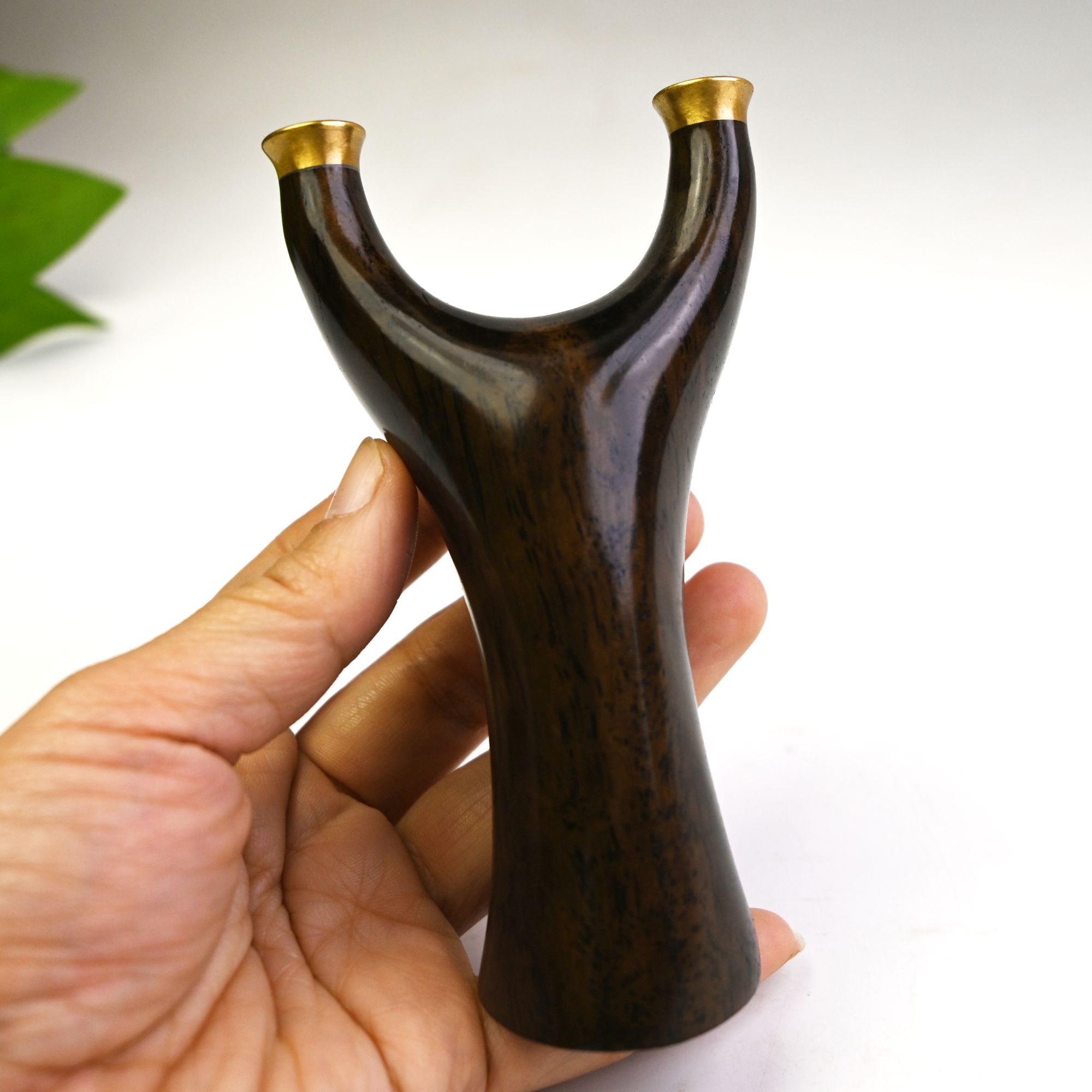 黑檀木快压手感王飞虎   实木弹弓一把（70.15左右）