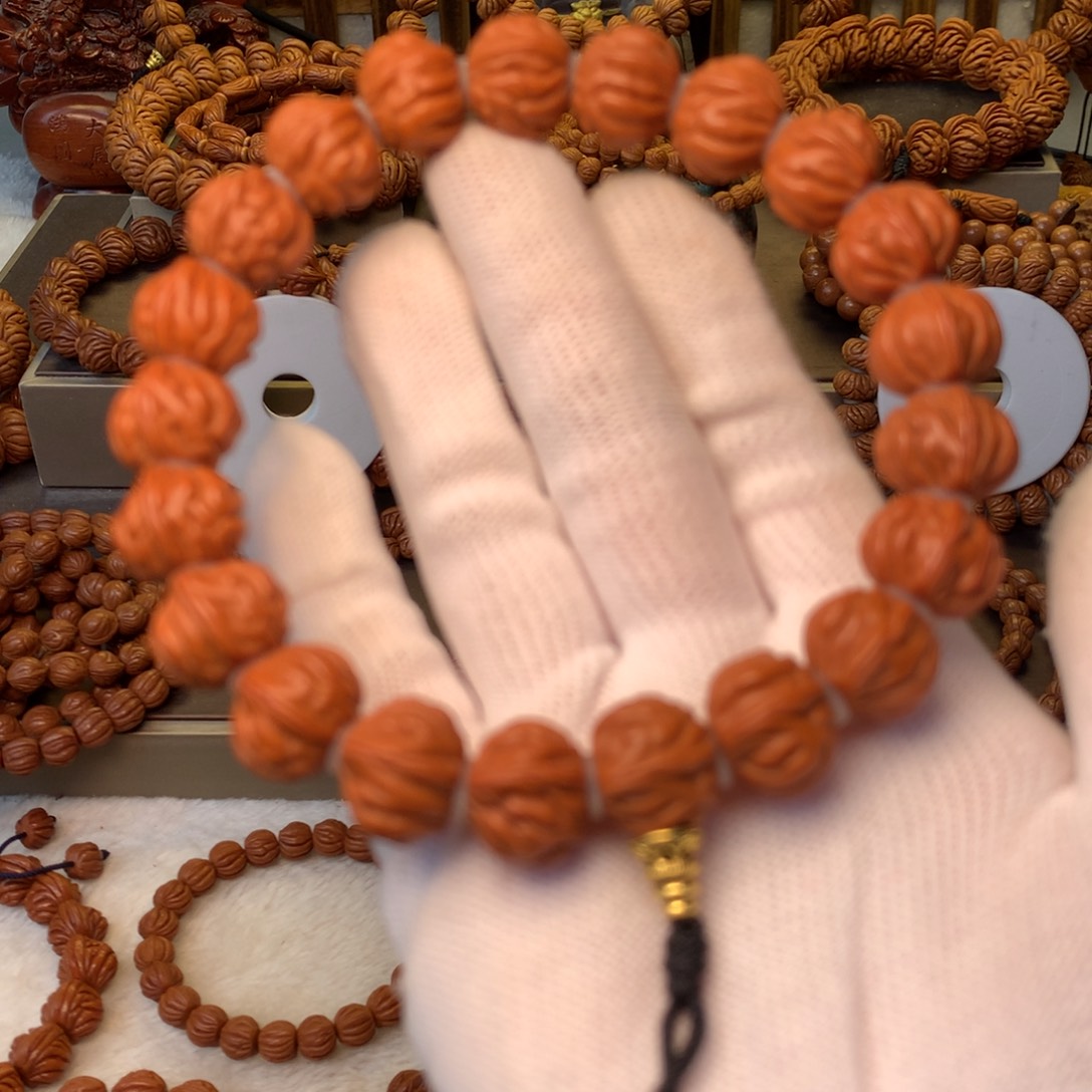 手串桃核秦岭龙纹