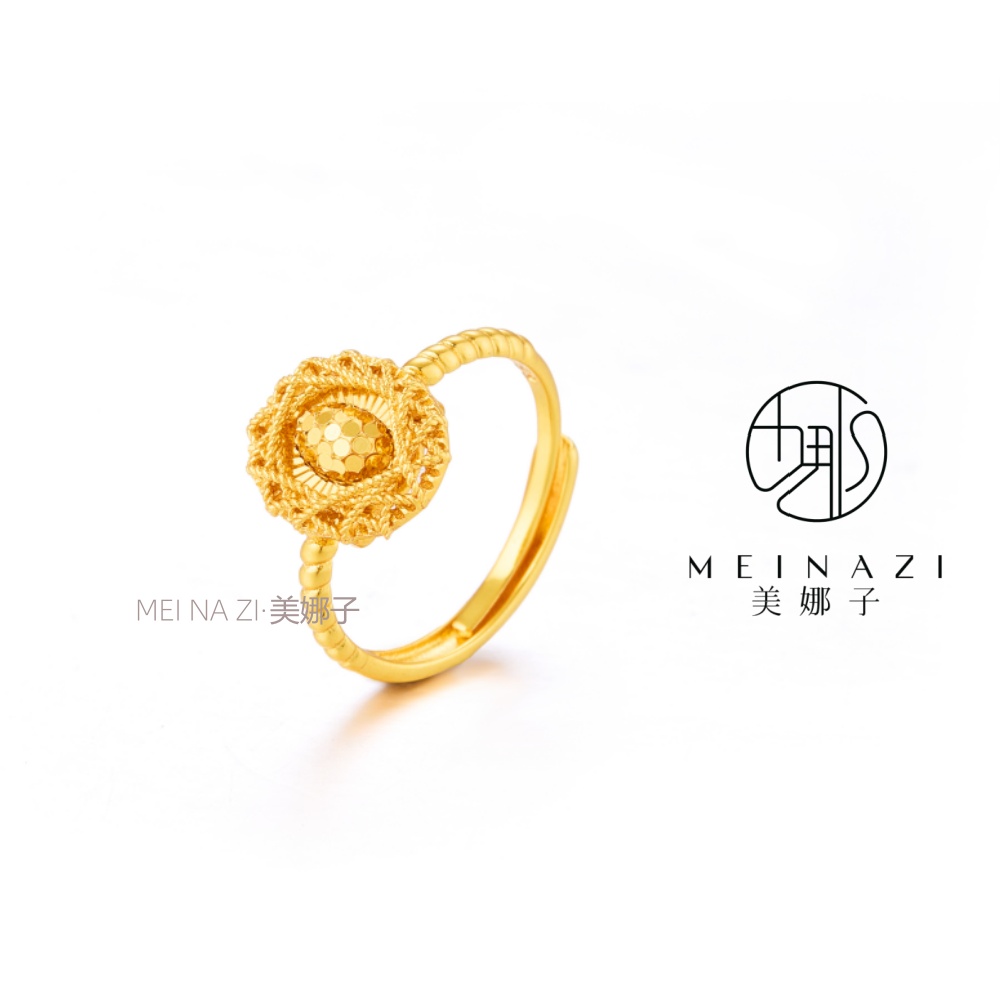 MEINAHUI/鱼鳞鸽子蛋戒指气质时尚手工百搭J0059—007