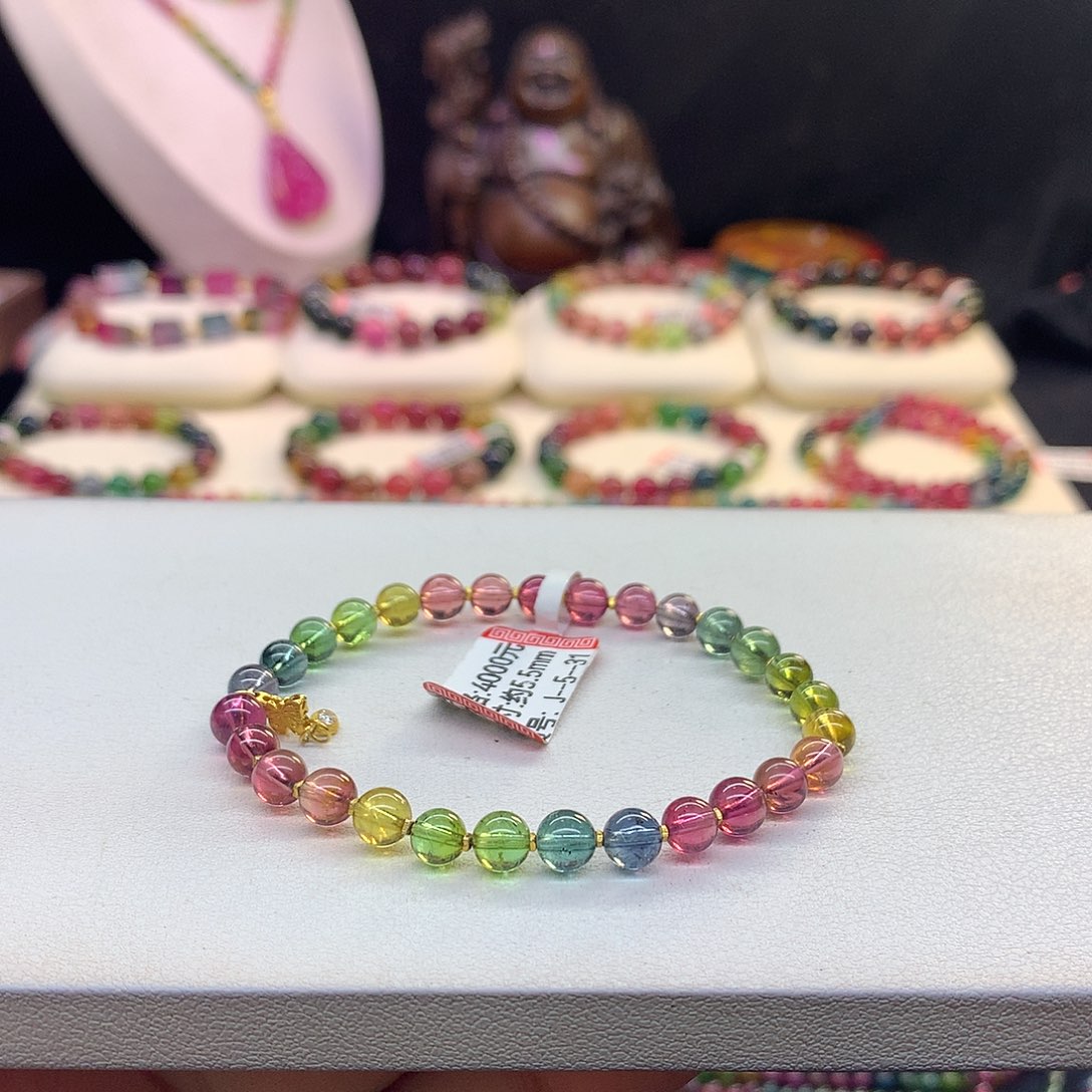 未镶嵌手串碧玺人鱼5.5mm