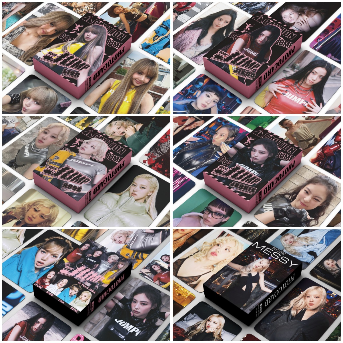 BP粉墨小卡Lisa Rose Jisoo Jennie卡片周边3寸盒装收藏LOMO卡