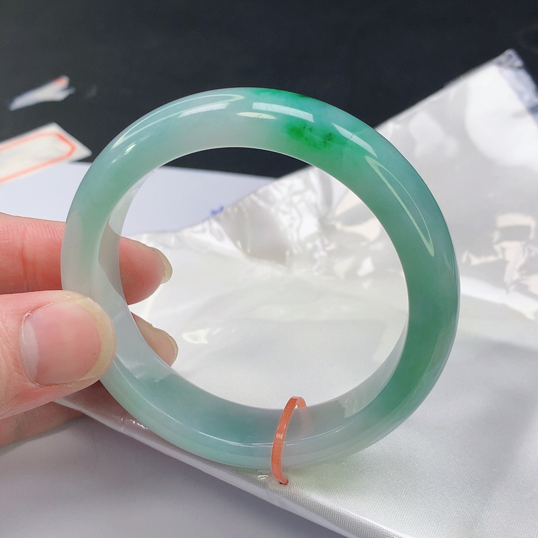 翡翠手镯未镶嵌030缅甸天然翡翠A货