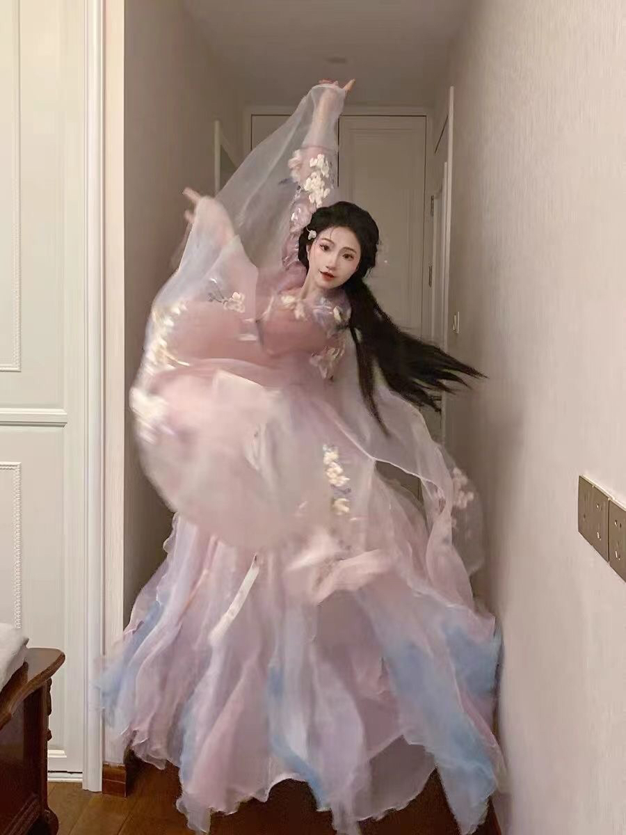 改价专用诃子裙国风唐风诃子裙大袖衫绣花盲拍不发