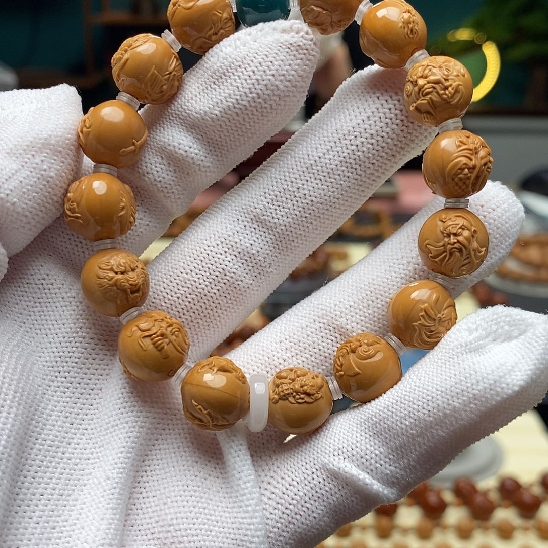 核桃手串/手链双面关公1.2