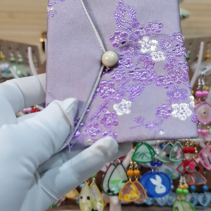 织绣苏绣耳环耳钉耳饰