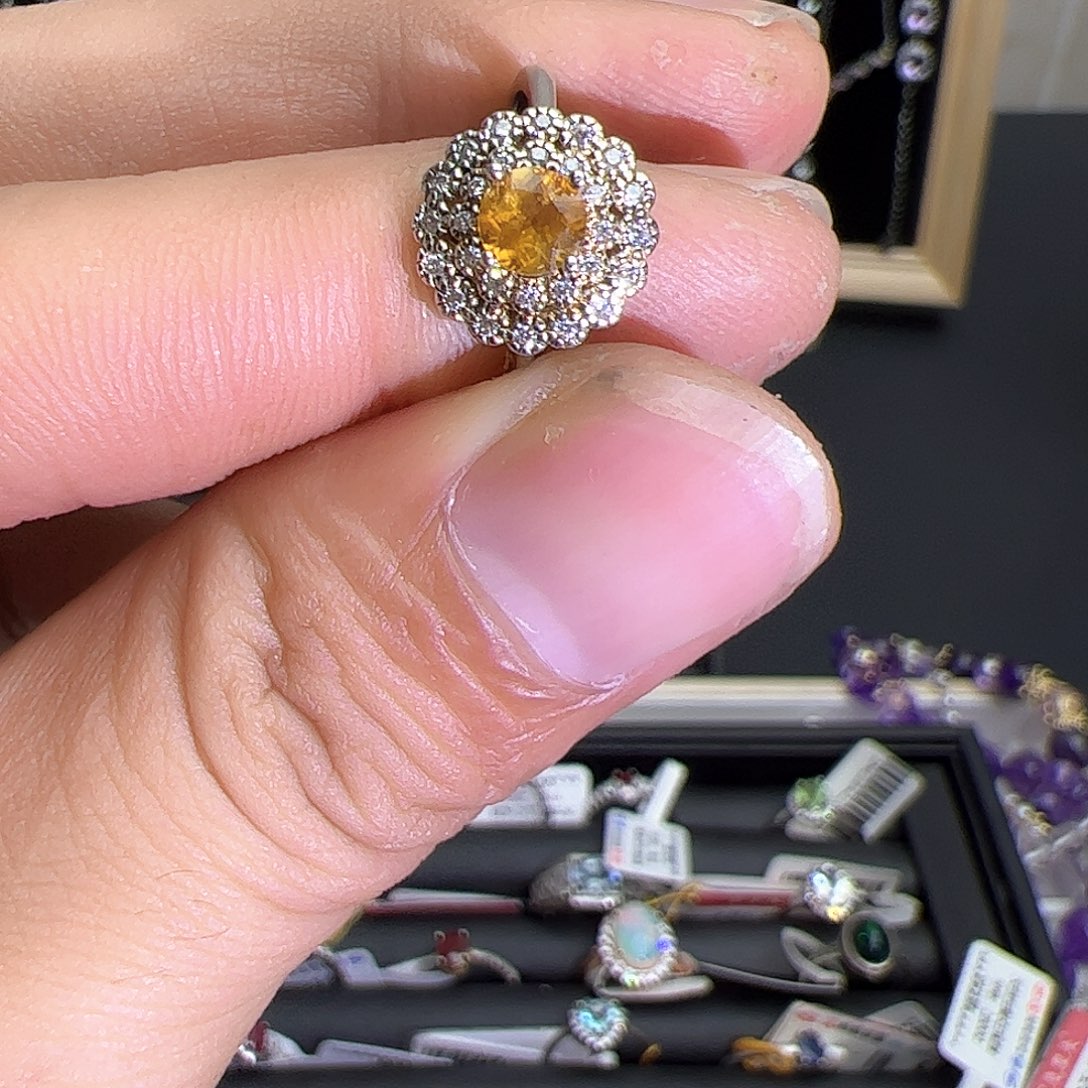 紫晶珠宝半成品银S925镶嵌