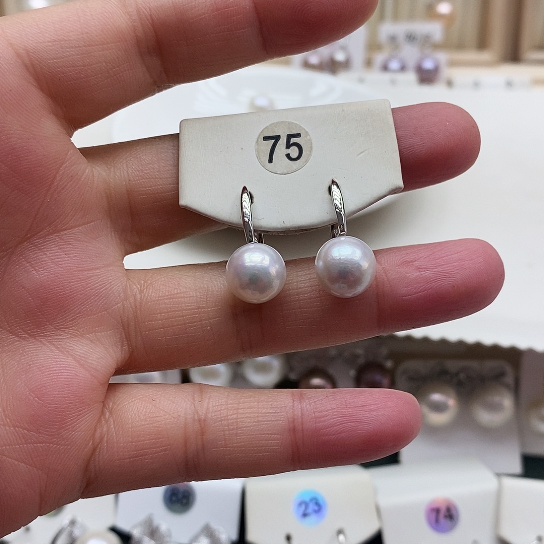 淡水珍珠银S925镶嵌颈饰