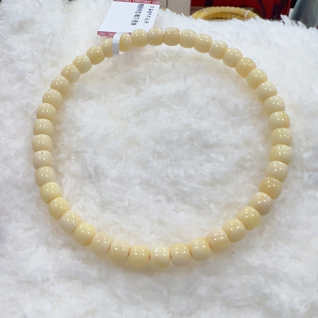 蜜蜡手链未镶嵌5m奶白浓蜡福利