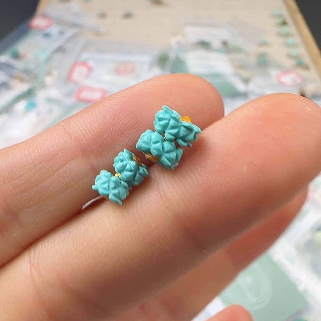 绿松石珠宝半成品未镶嵌