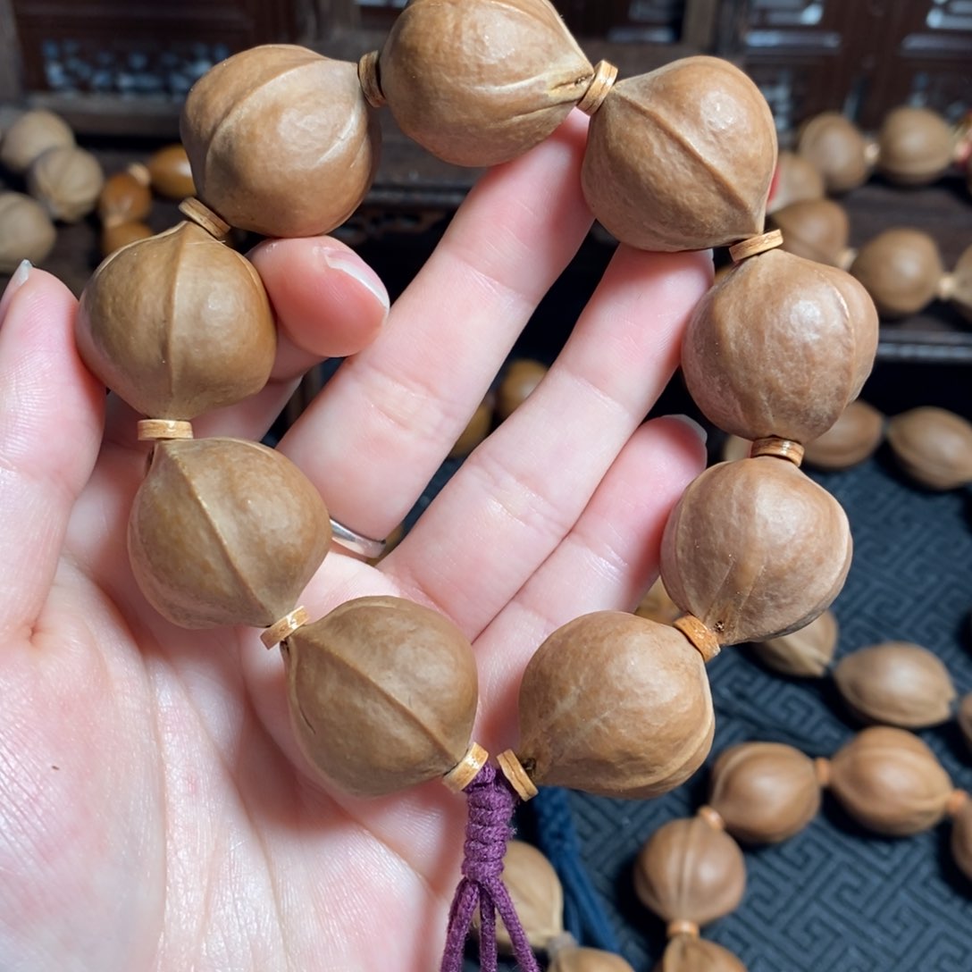 橄榄核手串/手链2325梅林铁三花橄榄核