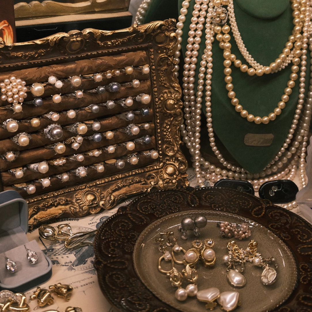 铜合金耳饰 饰品耳饰铜合金水晶复古古风镶嵌钻精美时尚直播专用