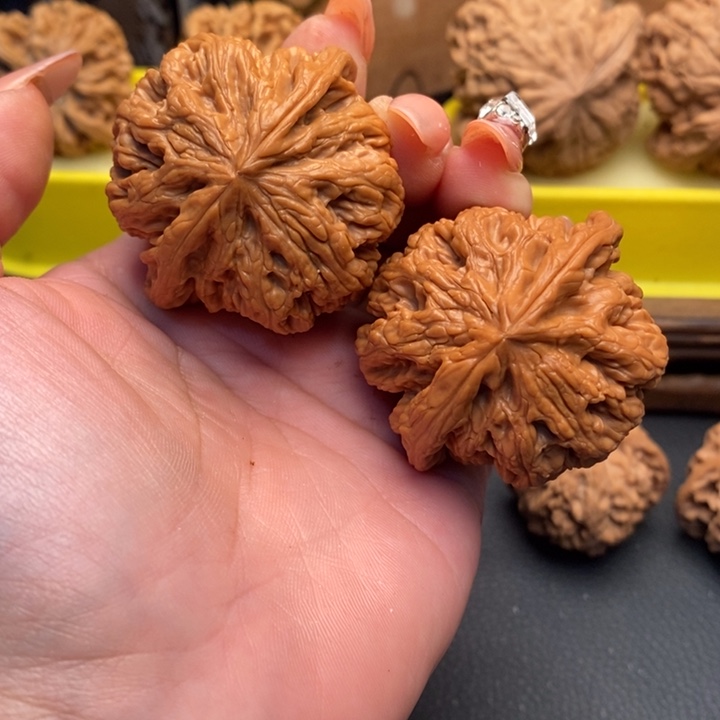 、***木文玩核桃把件038粗筋45全品