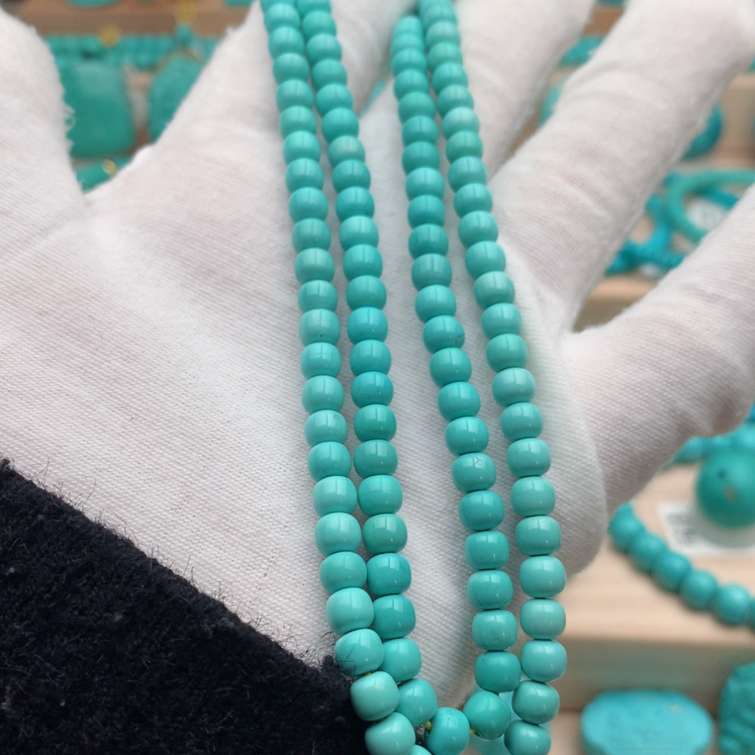 绿松石未镶嵌珠宝奇石5.3mm