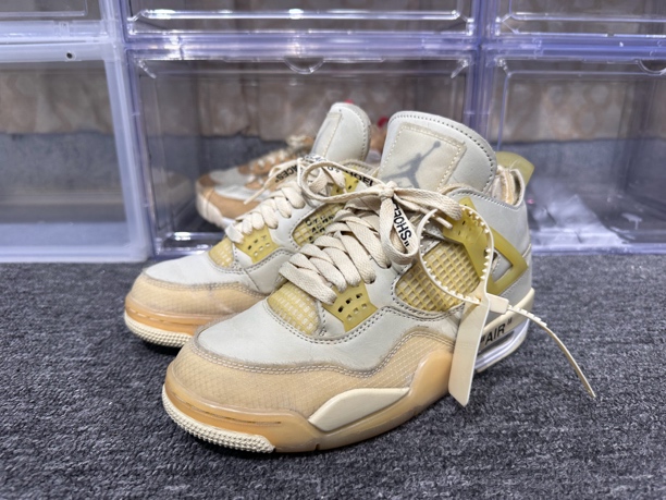 90新 AIR JORDAN 38码 aj4白帆板鞋 无盒