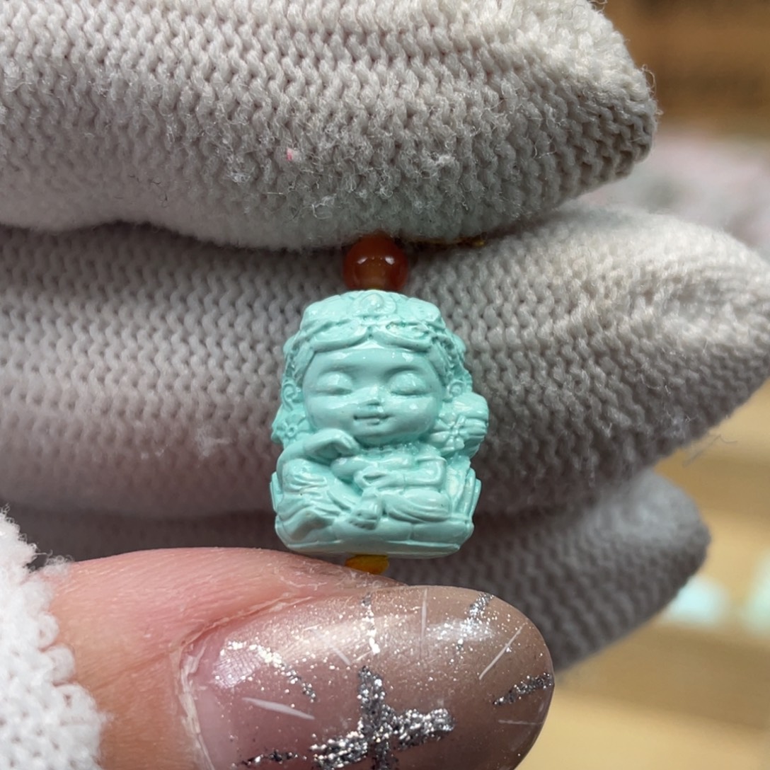 绿松石未镶嵌挂件