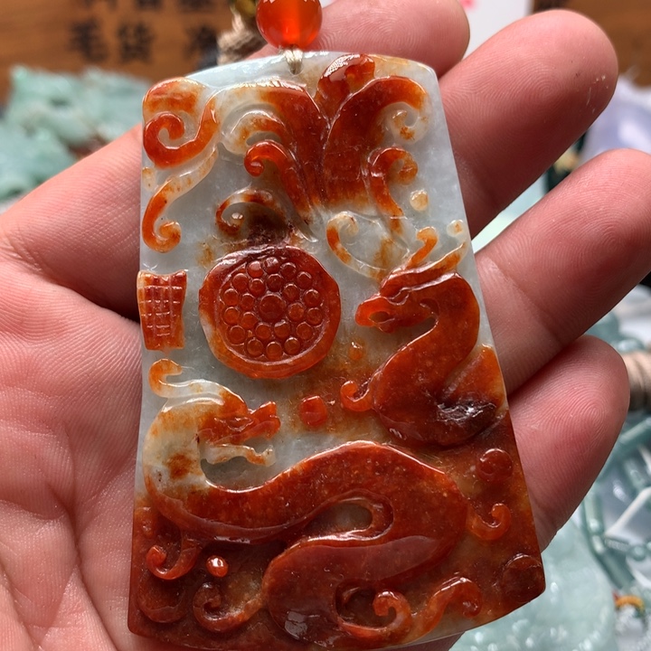 翡翠颈饰未镶嵌保真天然A货翡翠