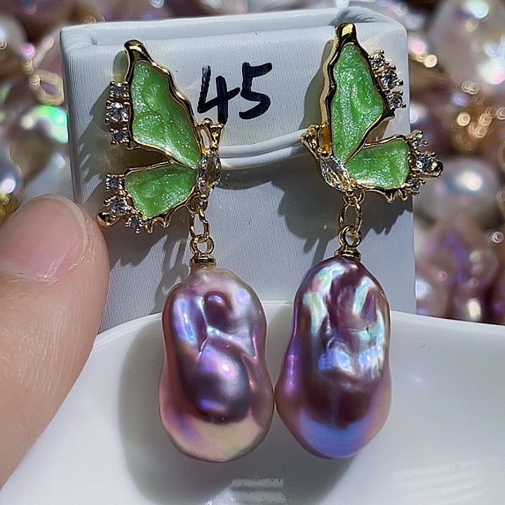 未镶嵌耳饰淡水珍珠