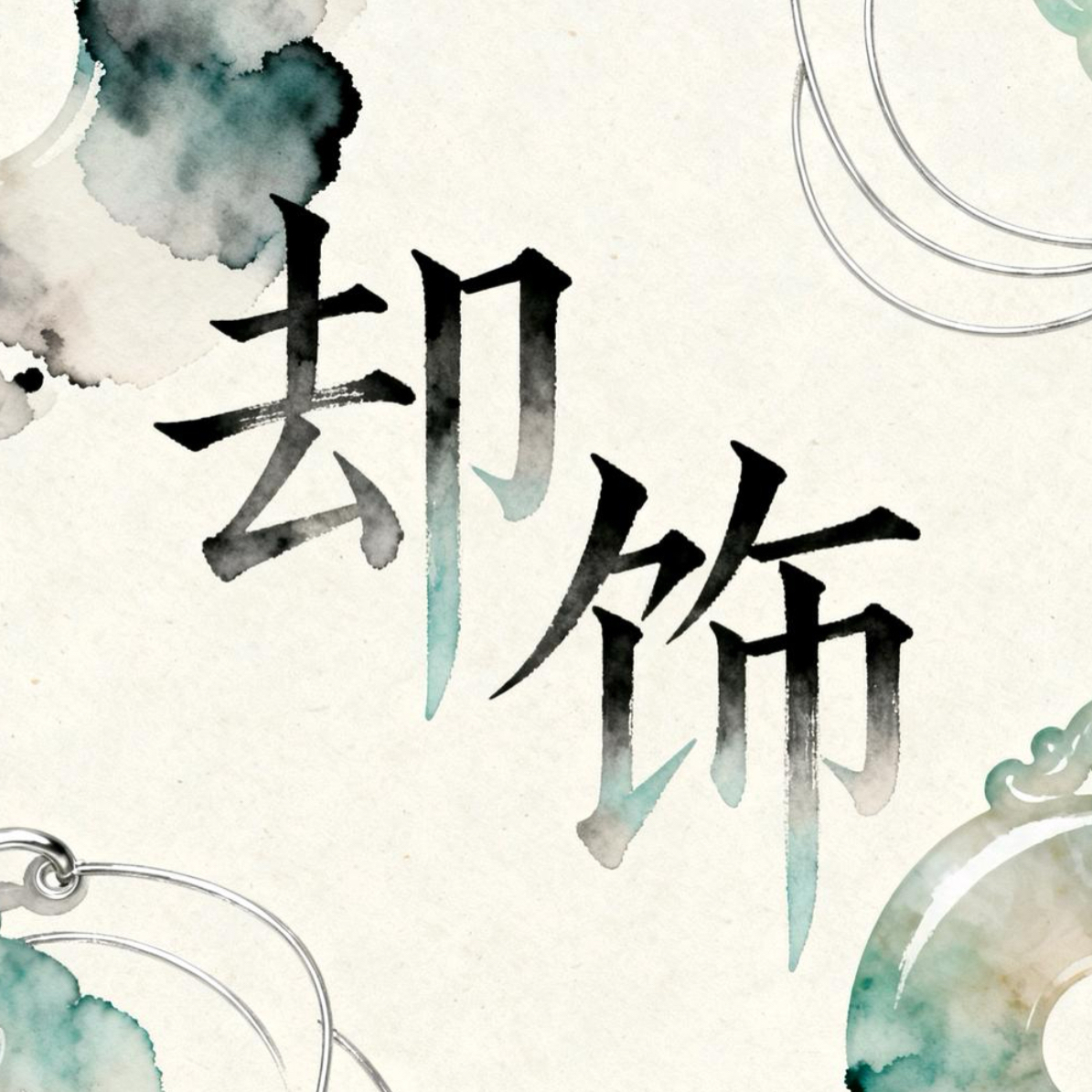 手链 （手工费专拍链接）山花狐狸面具手链挂件水墨晕染