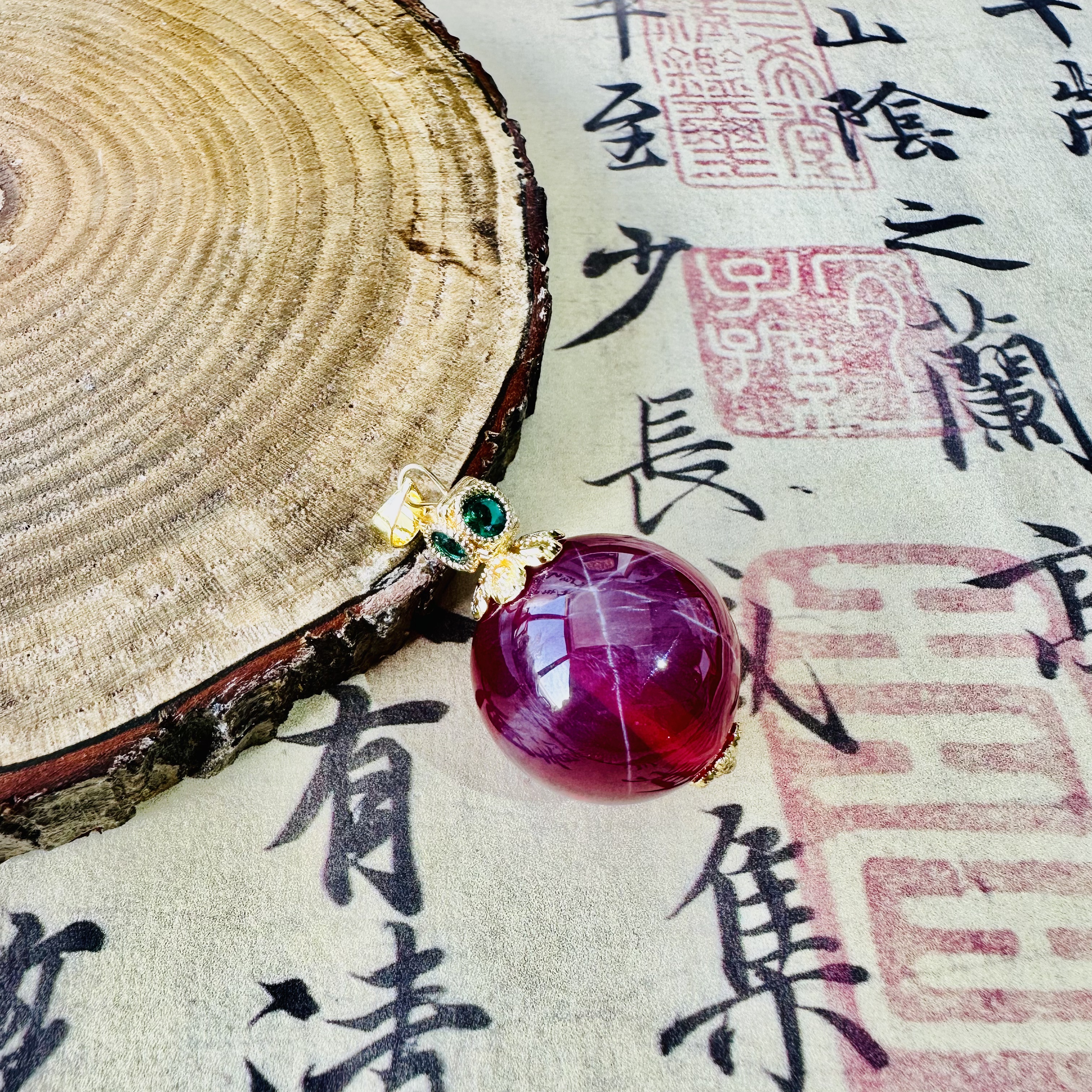 南宫北苑｜7A鸽xue红宝DIY吊坠