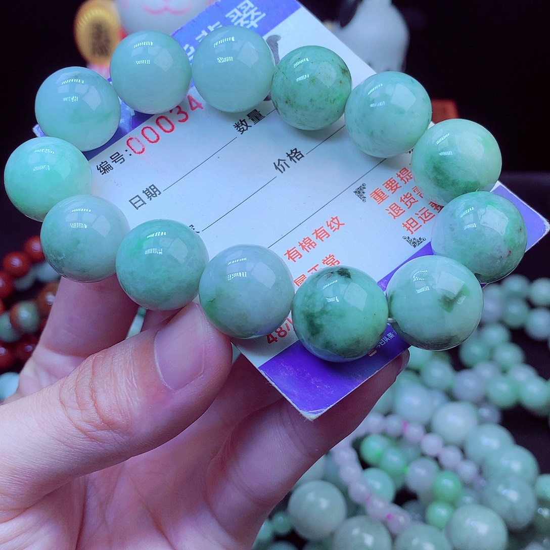 翡翠未镶嵌毛衣链