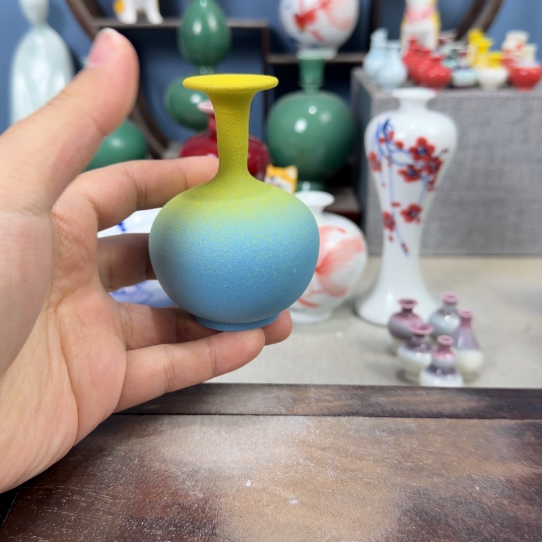 陶瓷手工小花器摆件