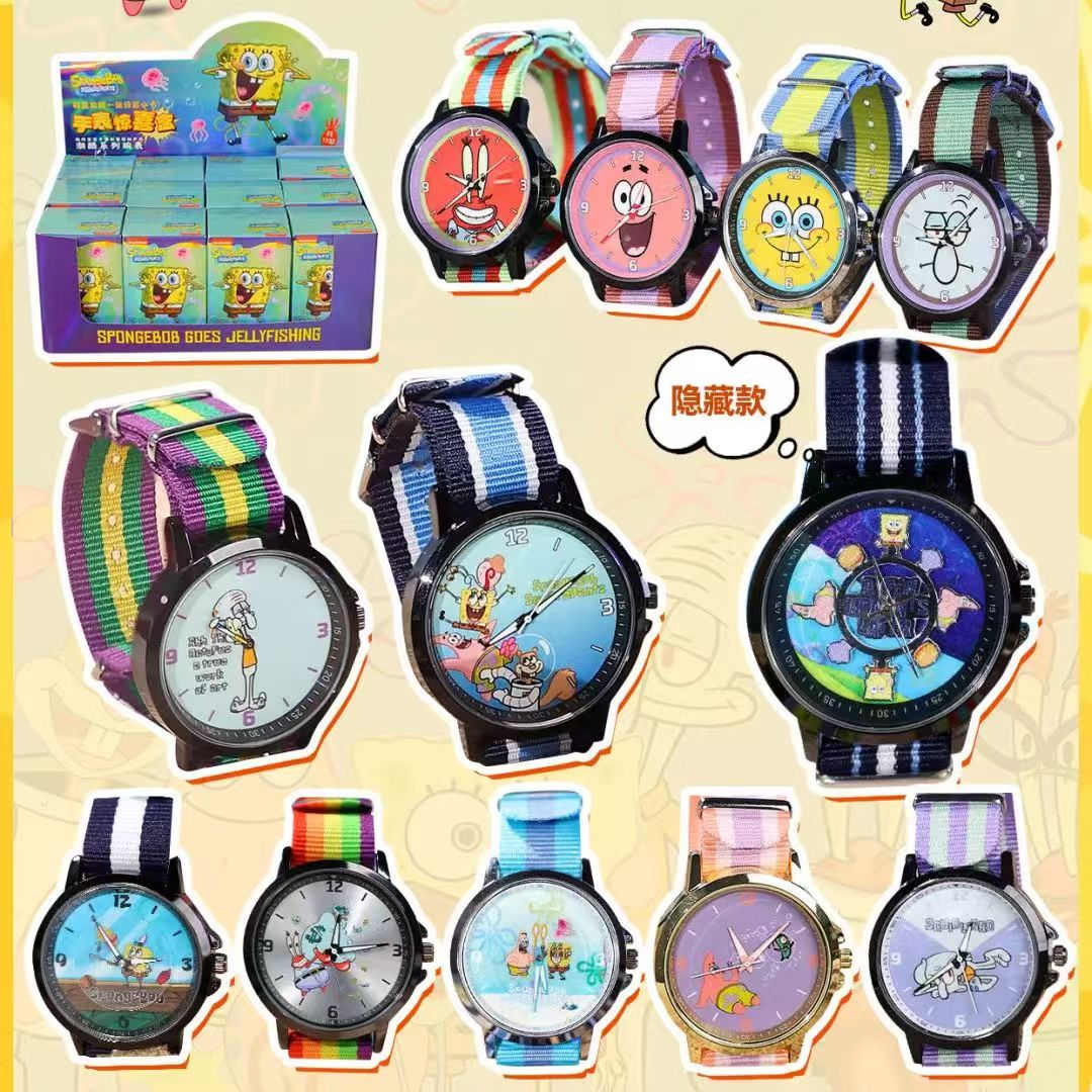 【乌鸦】海绵宝宝手表惊喜盒第一弹动漫周边收藏腕表