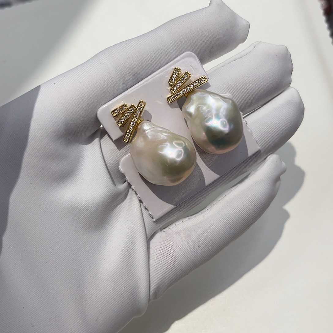 耳饰淡水珍珠合金