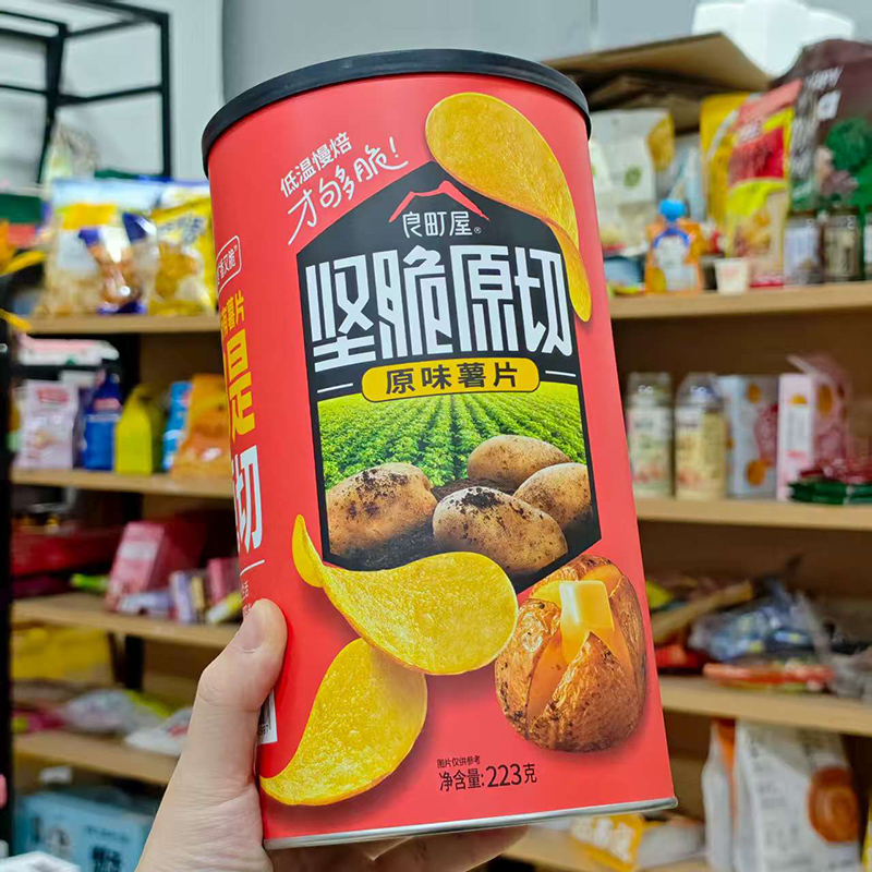 【良仓直播】10月1之后到期】良町屋坚脆双味日式原切薯片组合