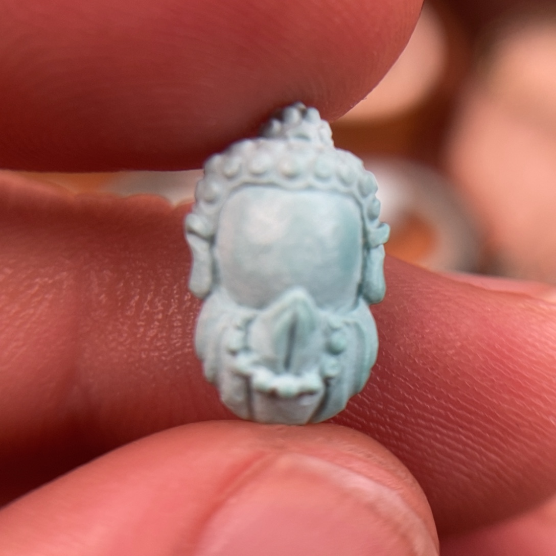 绿松石未镶嵌吊坠