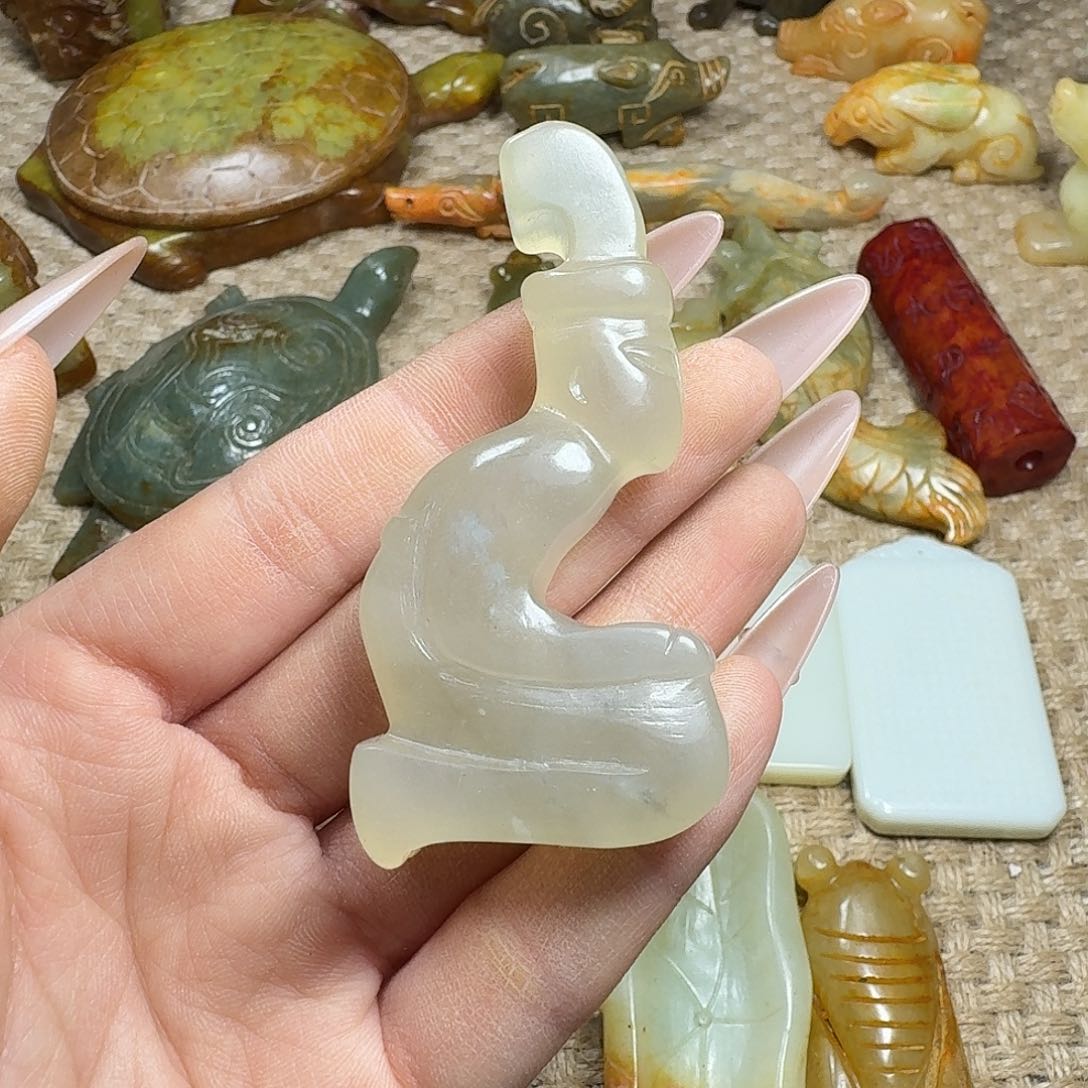 白玉菩提吊坠挂件