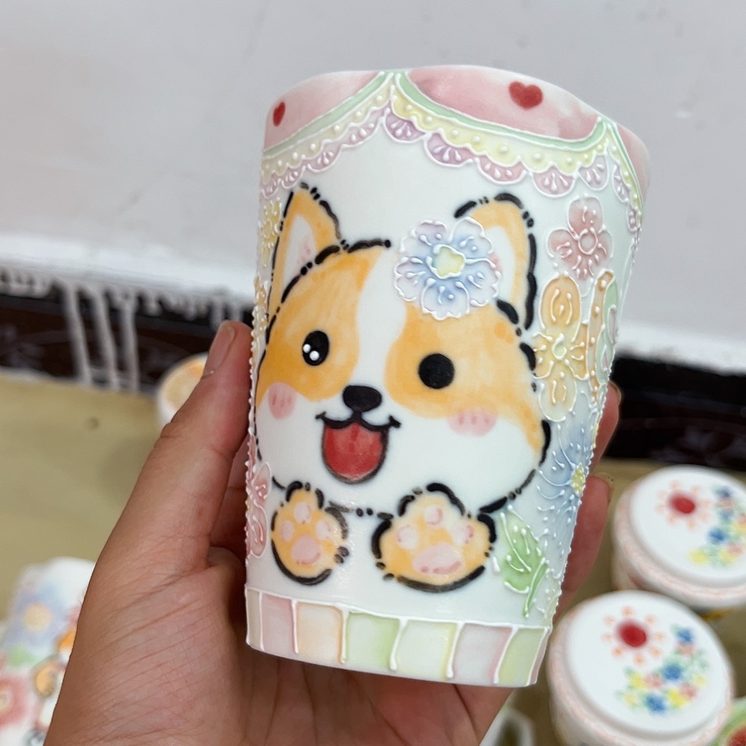 手绘高温釉下彩陶瓷