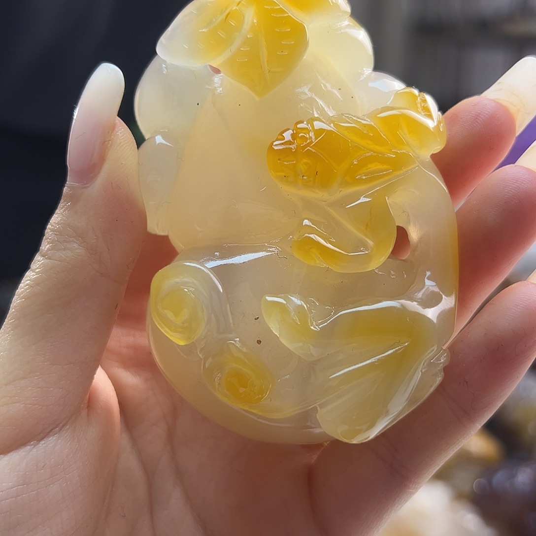 玛瑙/玉髓未镶嵌吊坠(不含链)