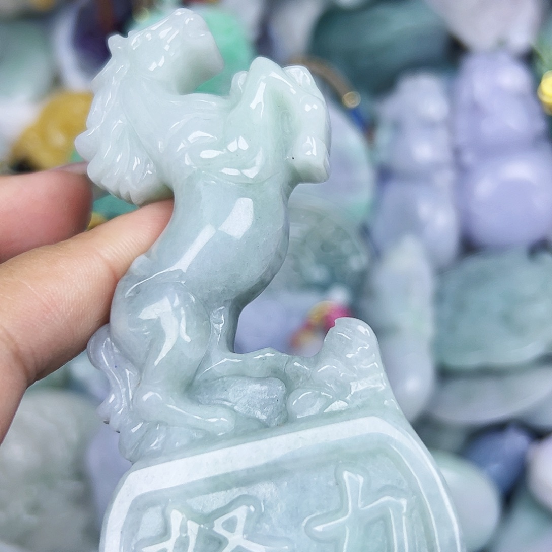 福***禄翡翠未镶嵌吊坠(不含链)1111