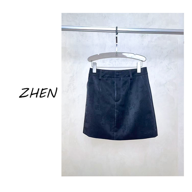 【ZHEN】25Y00320 2025新款半裙显瘦遮肉小众设计款
