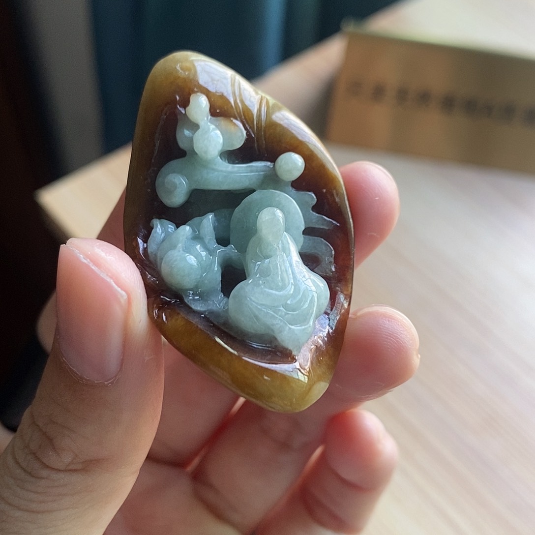 【闪购商品】颈饰未镶嵌翡翠天然缅甸A货翡翠