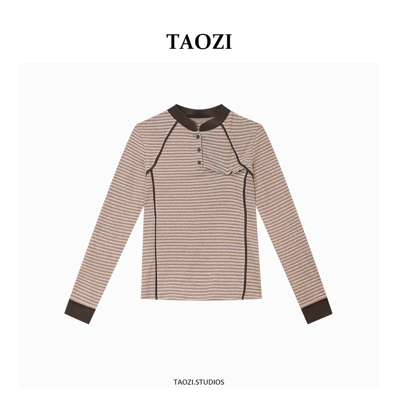 【纹纹】2025秋冬新款时尚百搭长袖上衣TZD007