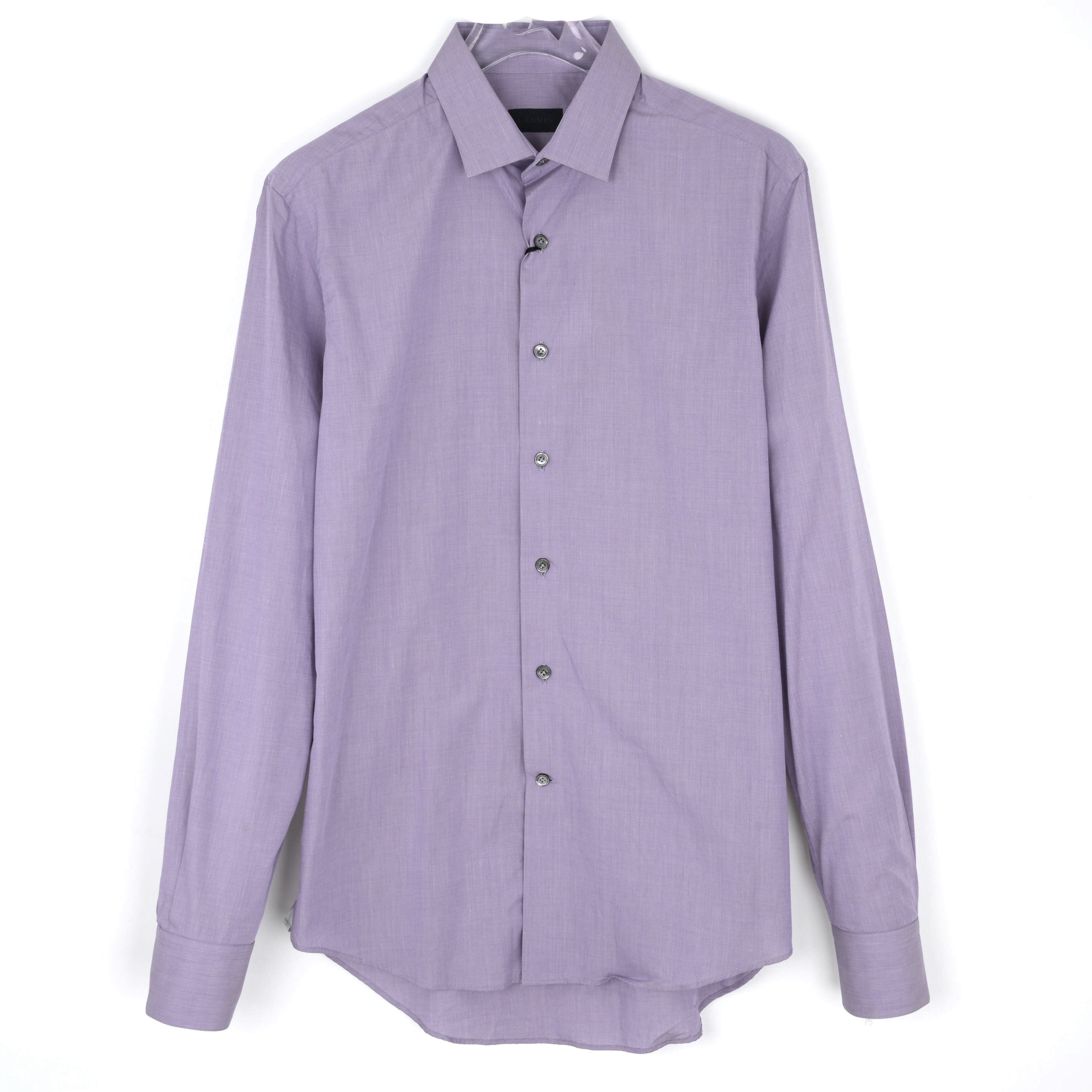 Lanvin 男士舒适羊毛长袖衬衫 M05CL217BB018