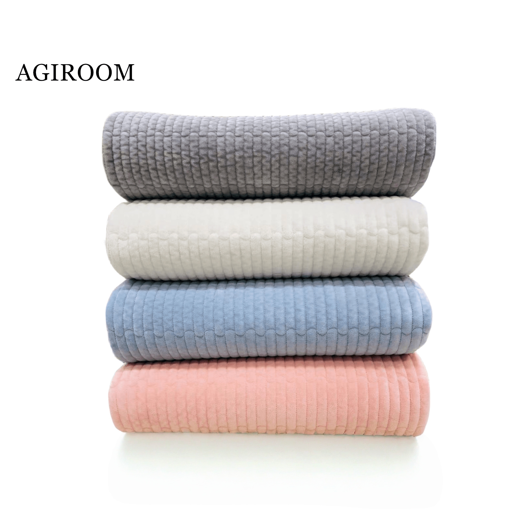 2025  AGIROOM  韩版秋冬款奶油绒、棉床盖 【秋、冬必备】 保暖、纯色