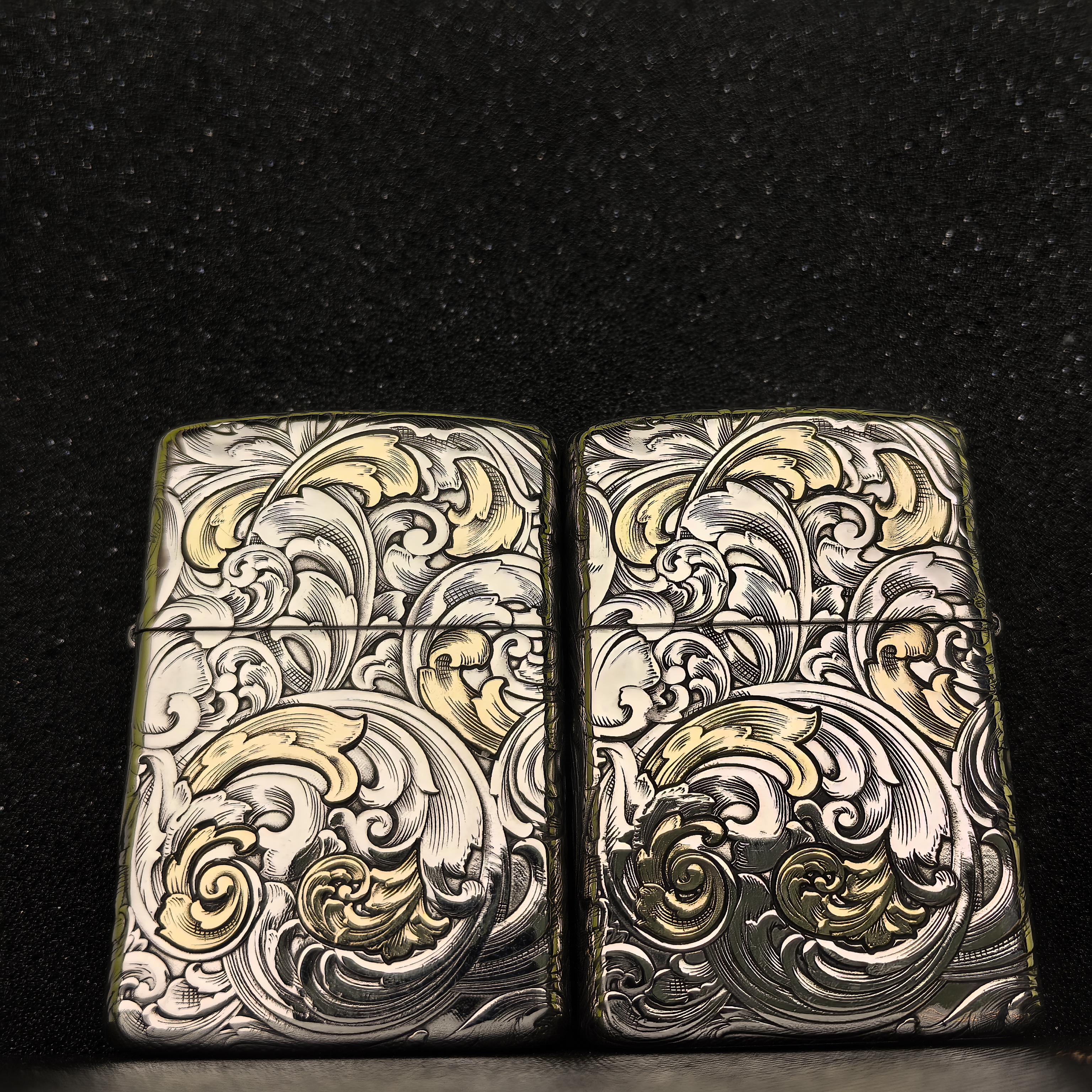 ZORRO2代902S盔甲(旋风唐草)5面浮雕镶嵌煤油打火机[黑马工作室]