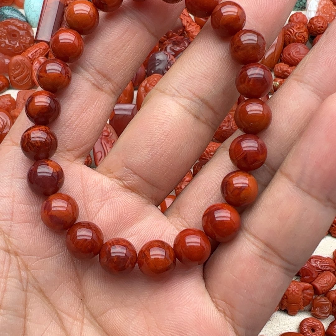 南红玛瑙配饰未镶嵌