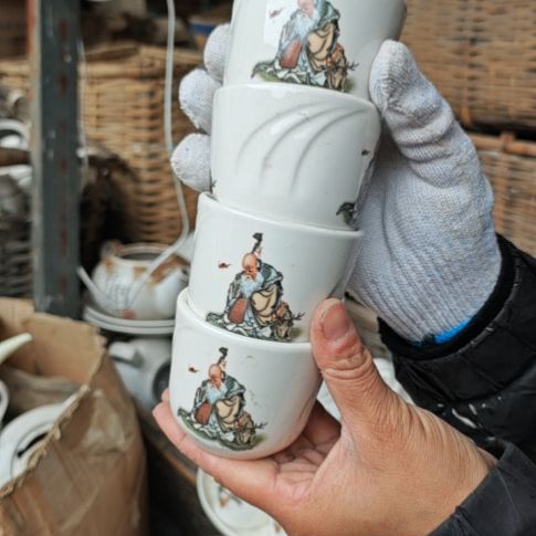 库存微瑕老寿星四个