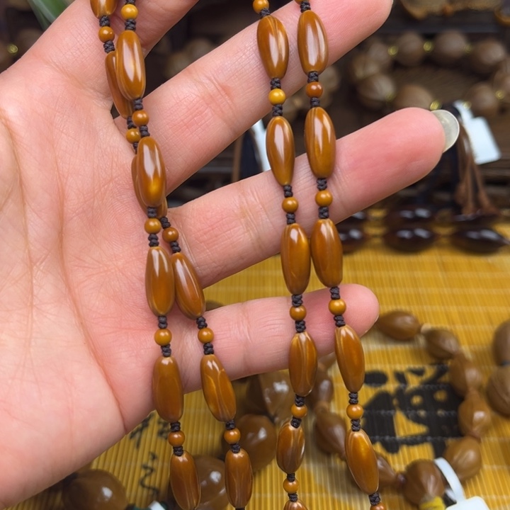 橄榄核手串/手链ℳ****柳叶脖挂0.6左右
