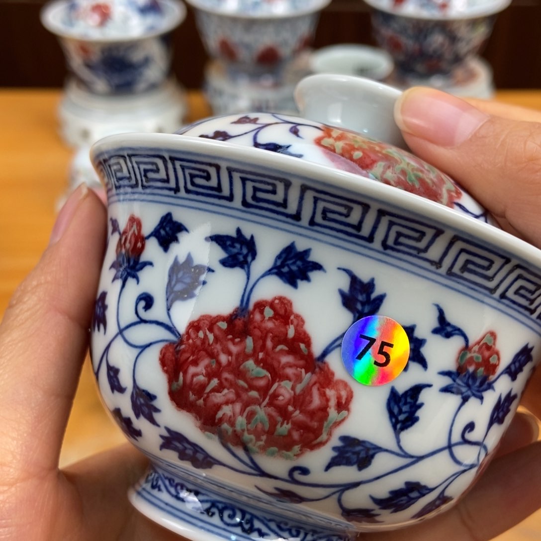 手绘现代茶具非古董