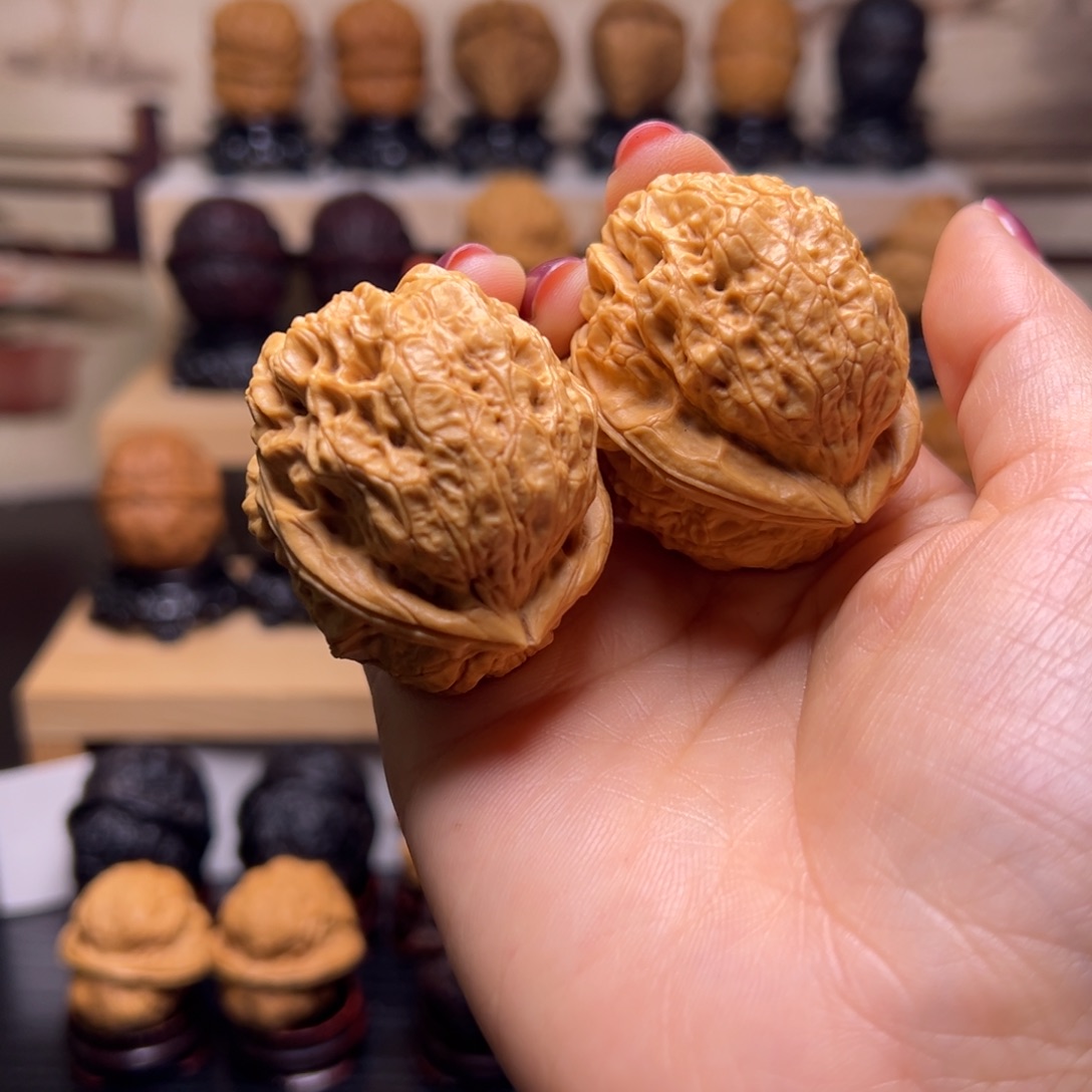 文玩核桃把件太古金蟾43H