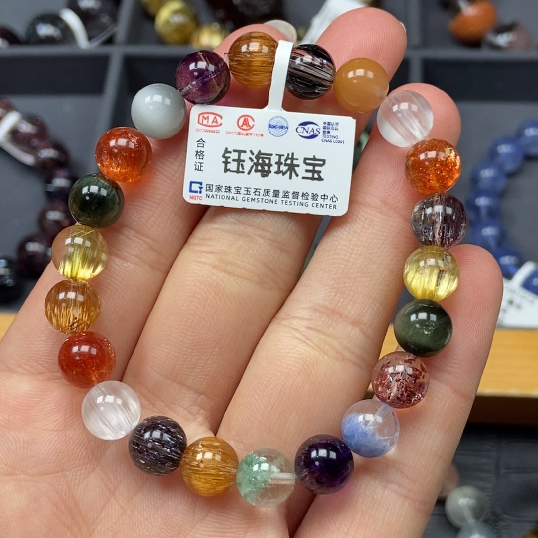 水晶多宝手串未镶嵌8mm
