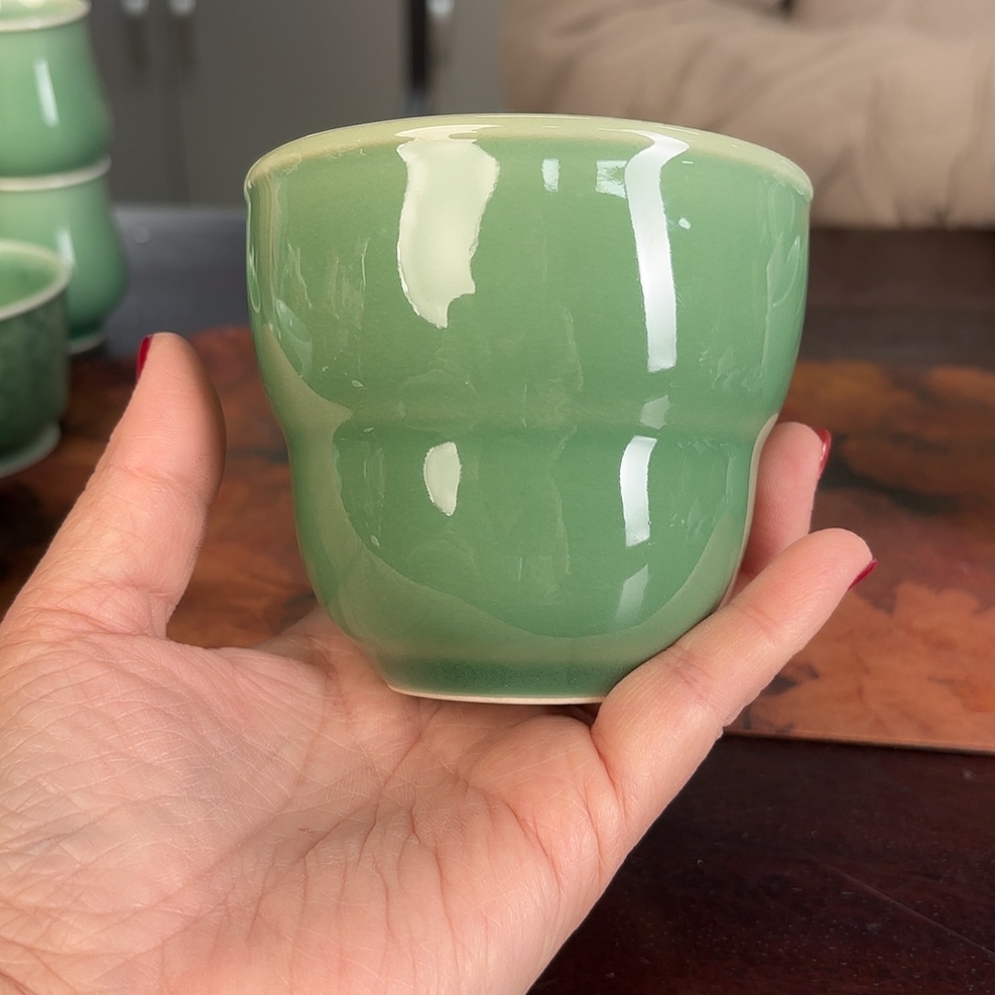 龙泉云间青瓷小米茶器