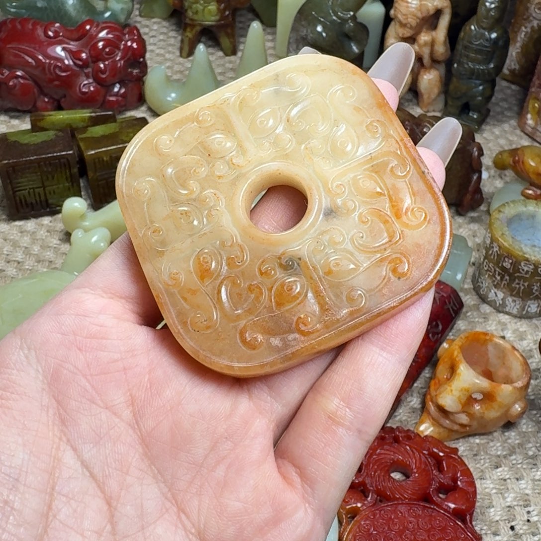 白玉菩提吊坠挂件