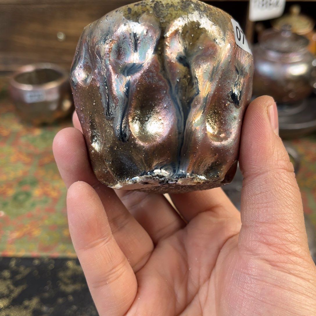 杯祥*.柴烧茶器主人杯子